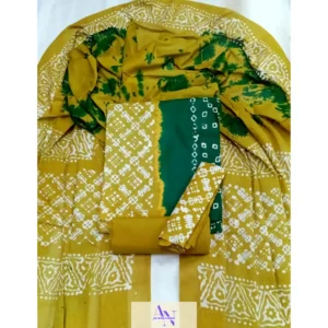 মোম বাটিক সুতি থ্রিপিস