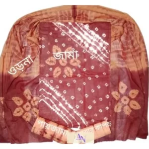মোম বাটিক সুতি থ্রিপিস