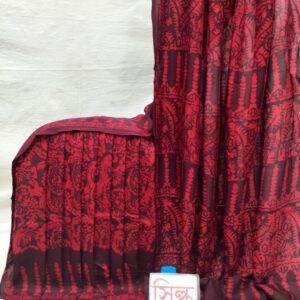 বাটিক হাফসিল্ক শাড়ি