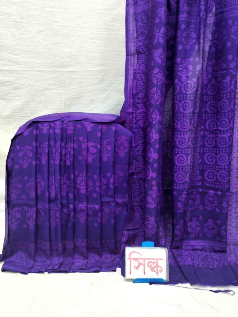 বাটিক হাফসিল্ক শাড়ি