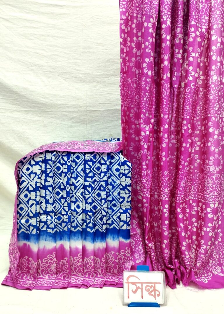 বাটিক হাফসিল্ক শাড়ি