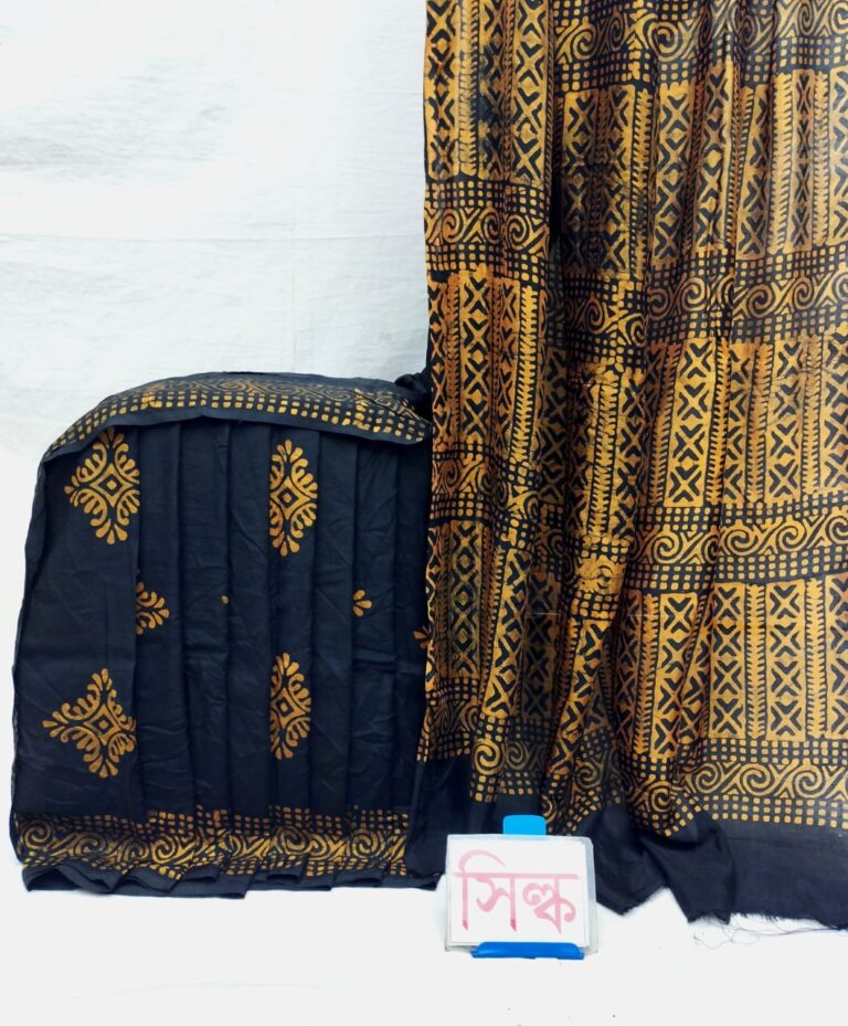 বাটিক হাফসিল্ক শাড়ি