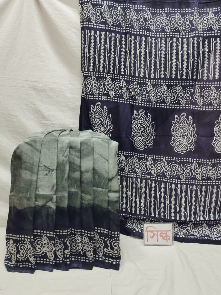 বাটিক হাফসিল্ক শাড়ি