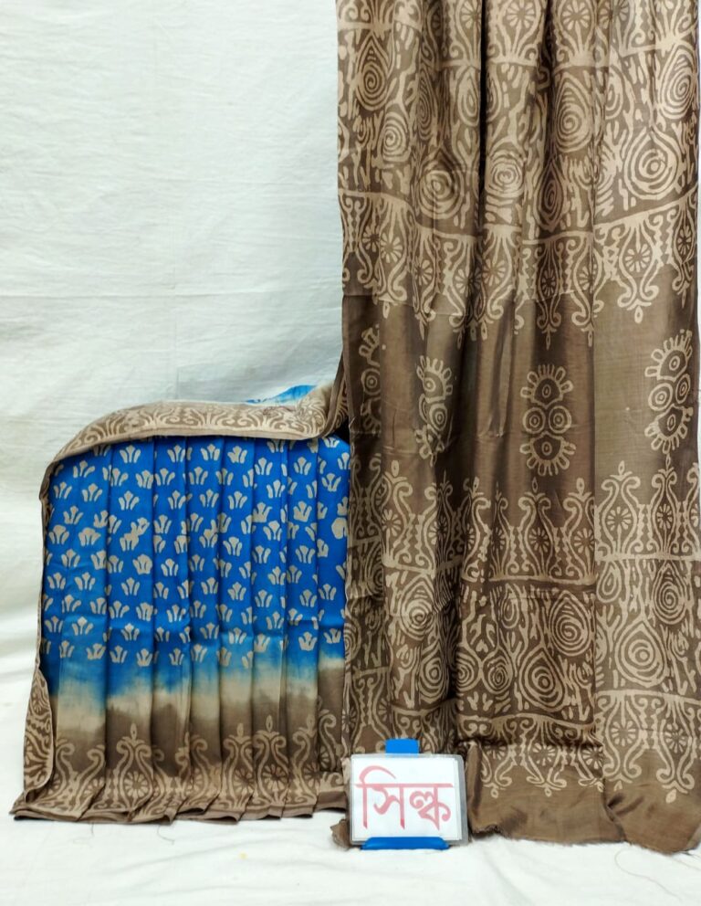বাটিক হাফসিল্ক শাড়ি