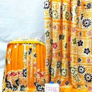 বাটিক হাফসিল্ক শাড়ি
