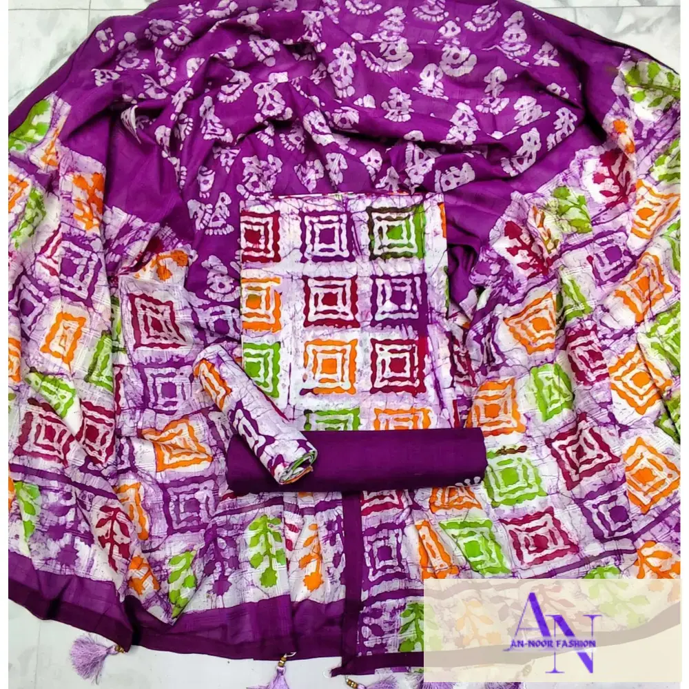 রূপসী বাটিক সুতী থ্রিপিস